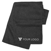 Fleece sjaal zwart